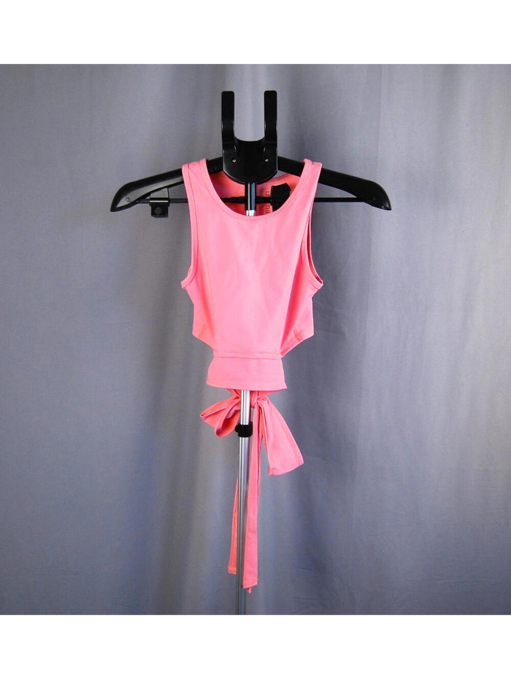 Live The Process Pink Tie Front Crop Tank Top XS Ballet Activewear Yoga